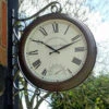 Greenwich Double Sided Station Clock & Thermometer 1 Greenwich Double Sided Station Clock & Thermometer -Growhaus Zone l OCGREEN1
