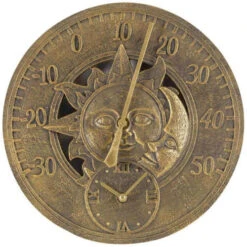 Sun & Moon Thermometer & Clock