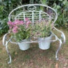 Verdigris Metal Garden Bench Pot Planter Holder 1 Verdigris Metal Garden Bench Pot Planter Holder -Growhaus Zone l PL18 1