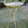 Aged Verdigris Decorative Bird Bath With Three Legs -Growhaus Zone l PL30 2