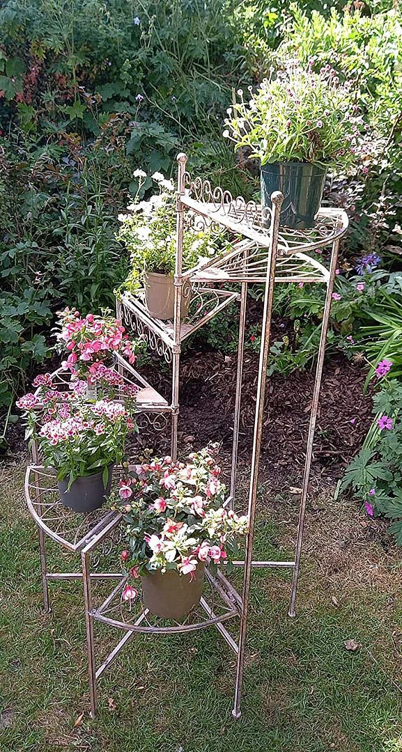 Spiral Staircase Tiered Pot Holder With Six Levels 4 Spiral Staircase Tiered Pot Holder With Six Levels - Image 2