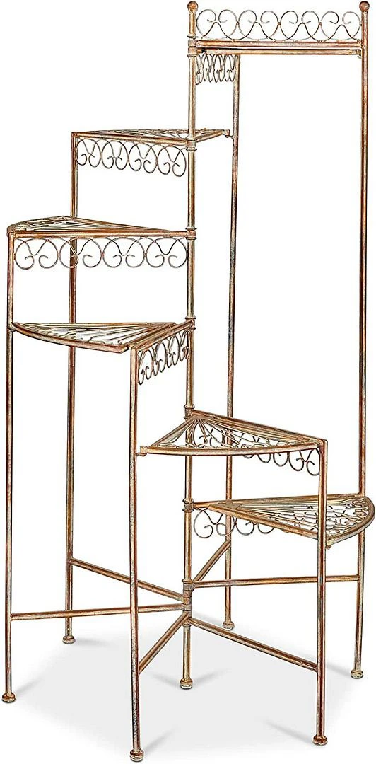 Spiral Staircase Tiered Pot Holder With Six Levels 7 Spiral Staircase Tiered Pot Holder With Six Levels - Image 5
