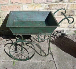 Metal Flower Cart Planter - 55cm Long -Growhaus Zone l PL65 3