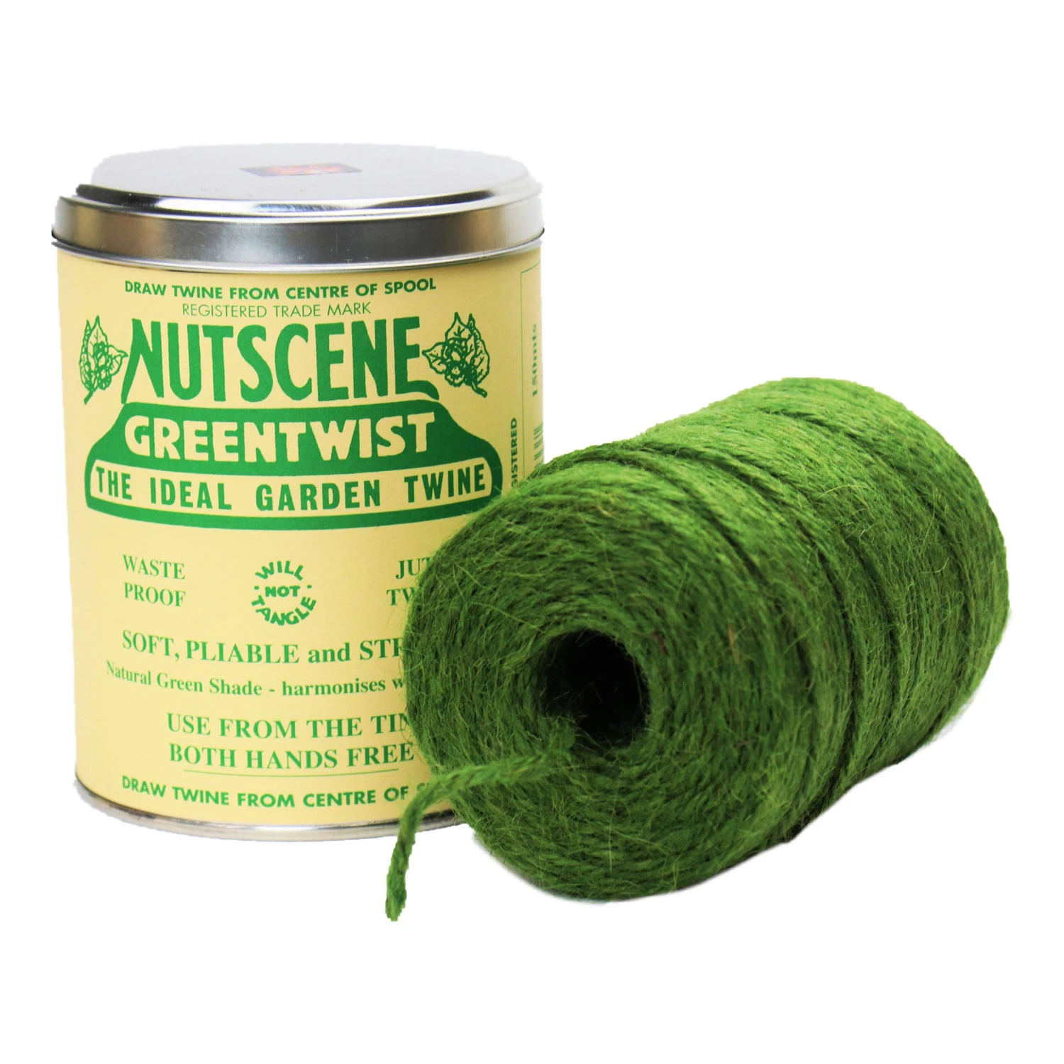 Nutscene Tin O' Twine 150m - Green 3 Nutscene Tin O' Twine 150m - Green