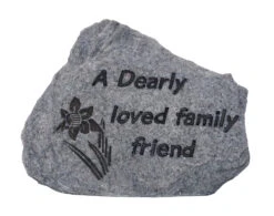 Dearly Loved Family Friend Memorial Plaque - Stone Effect