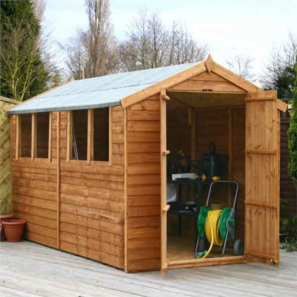 10 X 6 Overlap Double Door Apex Wooden Garden Shed 3 10 X 6 Overlap Double Door Apex Wooden Garden Shed