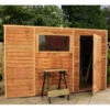 10 X 6 Overlap Single Door Pent Wooden Garden Shed -Growhaus Zone l SI 001 001 0010.1