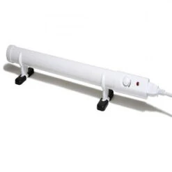 White 1m Slimline Tube Heater With Thermostat - 120 Watts