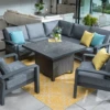 Hartman Aurora Square Corner Sofa Set With Adjustable Table & Lounge Chairs - Matt Xerix/Zenith 1 Hartman Aurora Square Corner Sofa Set With Adjustable Table & Lounge Chairs - Matt Xerix/Zenith -Growhaus Zone l aurora square corner adj table chairs xerix