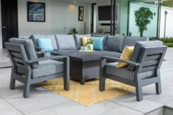 Hartman Aurora Square Corner Sofa Set With Adjustable Table & Lounge Chairs - Matt Xerix/Zenith 10 Hartman Aurora Square Corner Sofa Set With Adjustable Table & Lounge Chairs - Matt Xerix/Zenith -Growhaus Zone l aurora square corner adj table chairs xerix 4