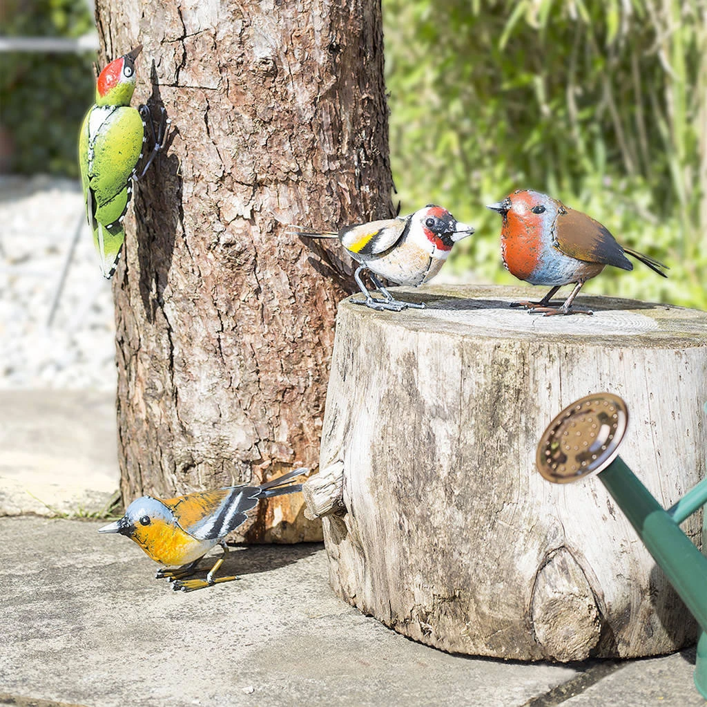 6 Assorted British Birds Garden Ornaments 6 6 Assorted British Birds Garden Ornaments - Image 4