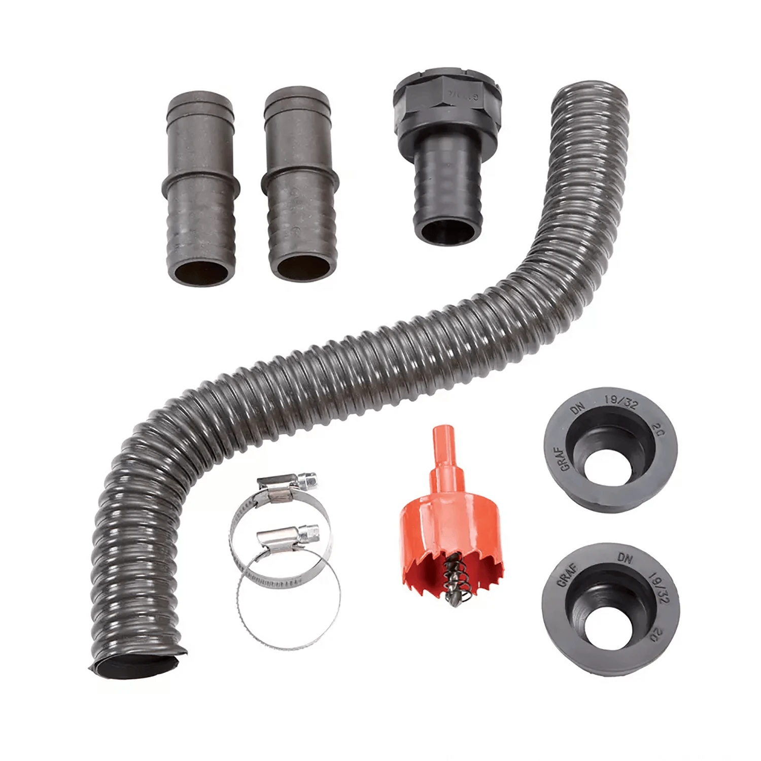 Garantia Flex-Comfort Connector Set, 1¼", In Grey 3 Garantia Flex-Comfort Connector Set, 1¼", In Grey