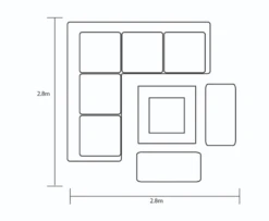 Hartman Heritage Grand Square Corner Sofa Set With Gas Fire Pit Table In Ash / Slate 11 Hartman Heritage Grand Square Corner Sofa Set With Gas Fire Pit Table In Ash / Slate -Growhaus Zone l grand firepit dimensions