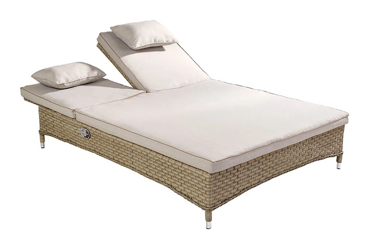 Hartman Heritage Double Lounger With Cushion In Beech / Dove 5 Hartman Heritage Double Lounger With Cushion In Beech / Dove - Image 3