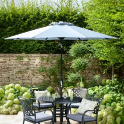Hartman 2.5m Traditional Parasol In Platinum