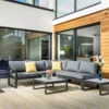 Hartman Vienna Square Corner Sofa Lounge Set With Integrated Lounger In Xerix / Slate 2 Hartman Vienna Square Corner Sofa Lounge Set With Integrated Lounger In Xerix / Slate -Growhaus Zone l hartman vienna square set