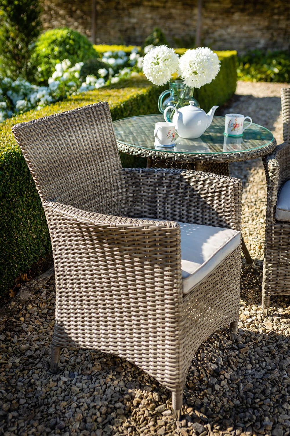 Hartman Westbury Bistro Set In Beech / Dove 4 Hartman Westbury Bistro Set In Beech / Dove - Image 2