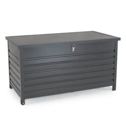 Kettler Medium Aluminium Storage Box In Grey -Growhaus Zone l kettler aluminium storage medium 2