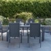Kettler Surf Active 6 Seater Rectangular Dining Set In Iron Grey -Growhaus Zone l kettler surf 6seater