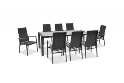 Kettler Surf Active 8 Seater Rectangular Dining Set In Iron Grey -Growhaus Zone l kettler surf 8seater 6
