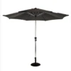 Hartman Luxury Round 3m Parasol - Dark Grey -Growhaus Zone l luxury parasol grey