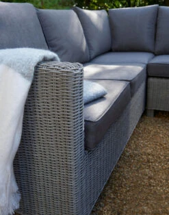 Kettler Palma Right Hand Corner Sofa Set In White Wash With Glass Top Table -Growhaus Zone l palma corner white wash 4