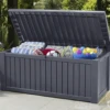 Keter Rockwood Storage Box - Anthracite -Growhaus Zone l rockwood box