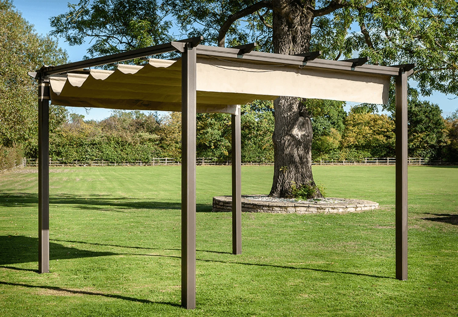 Hartman Roma Pergola 3m X 3m - Bronze Caramel 3 Hartman Roma Pergola 3m X 3m - Bronze Caramel