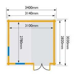 Rowlinson Garden Retreat Log Cabin In A Natural Finish 9 Rowlinson Garden Retreat Log Cabin In A Natural Finish -Growhaus Zone l rowlinson garden retreat 4