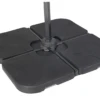 Norfolk Leisure Royce 100kg Four Part Parasol Base - Black
