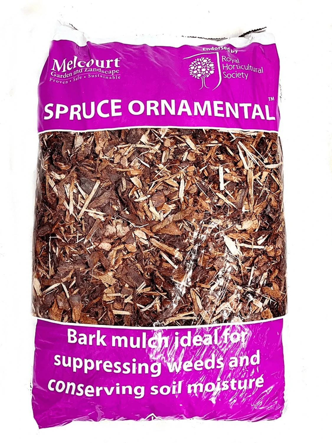 60L Bag Of RHS Endorsed Melcourt Spruce Bark Mulch For Your Garden Weed Control 4 60L Bag Of RHS Endorsed Melcourt Spruce Bark Mulch For Your Garden Weed Control - Image 2