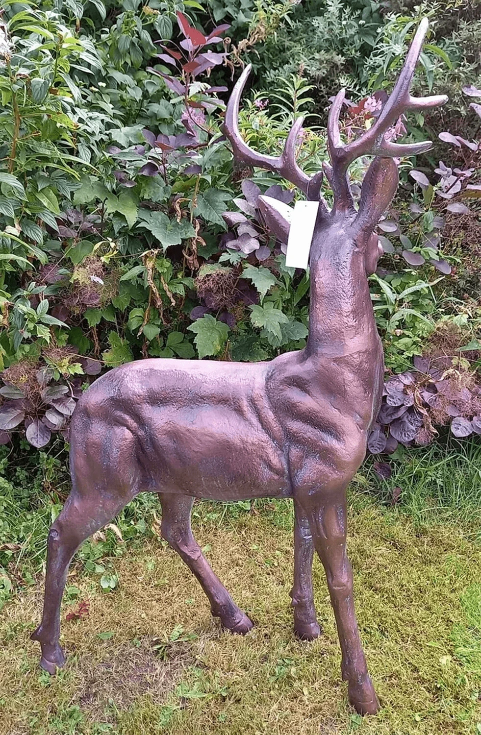 Large Standing Stag Aluminium Ornament - 97cm Tall 6 Large Standing Stag Aluminium Ornament - 97cm Tall - Image 4