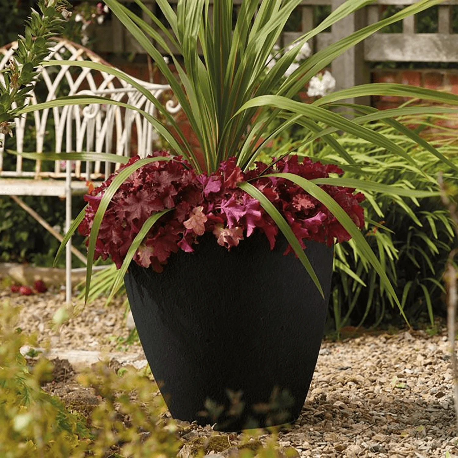 Stewart 53cm Tall Round Basalt Planter 3 Stewart 53cm Tall Round Basalt Planter