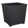 Stewart 40cm Square Taper Planter In Anthracite -Growhaus Zone l stewart taper square
