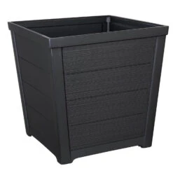 Stewart 40cm Square Taper Planter In Anthracite