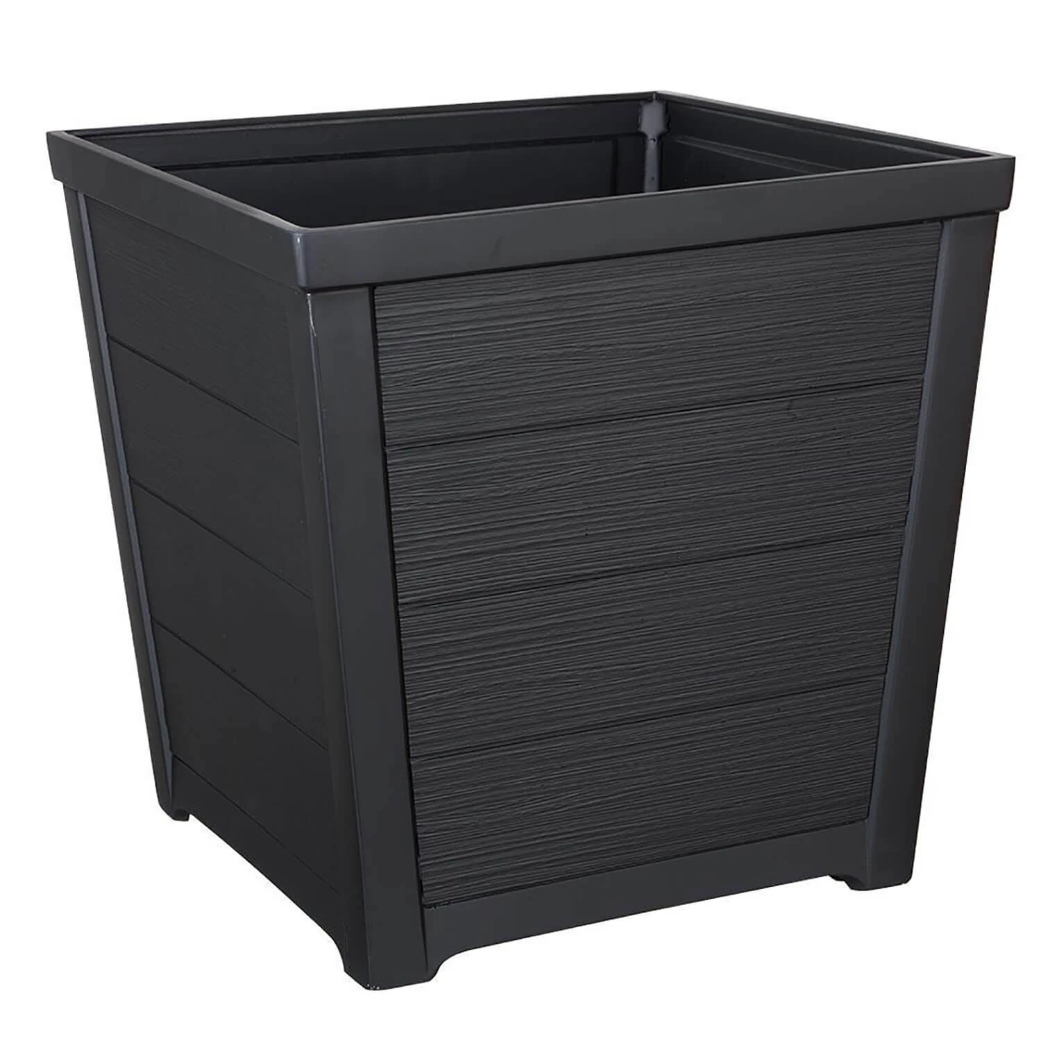 Stewart 40cm Square Taper Planter In Anthracite 3 Stewart 40cm Square Taper Planter In Anthracite
