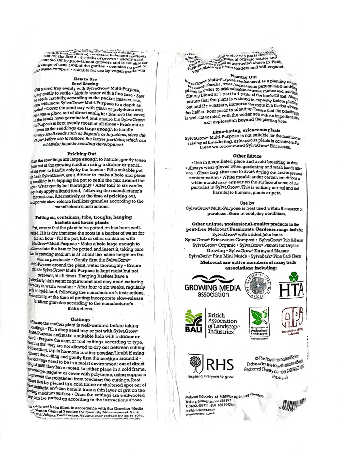 50 Litre Bag Of Melcourt Sylvagrow Peat-free Compost 4 50 Litre Bag Of Melcourt Sylvagrow Peat-free Compost - Image 2