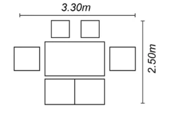Norfolk Leisure Titchwell Lounge Set With Gas Adjustable Table In Anthracite -Growhaus Zone l titchwell lounge
