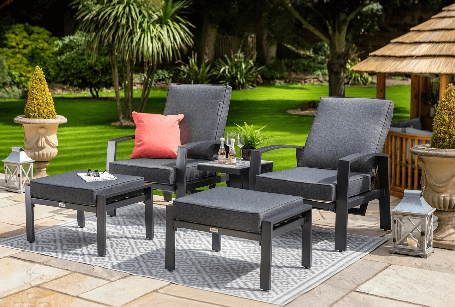 Hartman Vienna Reclining Companion Set - Xerix/Slate 3 Hartman Vienna Reclining Companion Set - Xerix/Slate