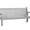 Sandwick Winawood 4 Seater Wood Effect Garden Bench - Stone Grey -Growhaus Zone l winawood 4seater sandwick grey