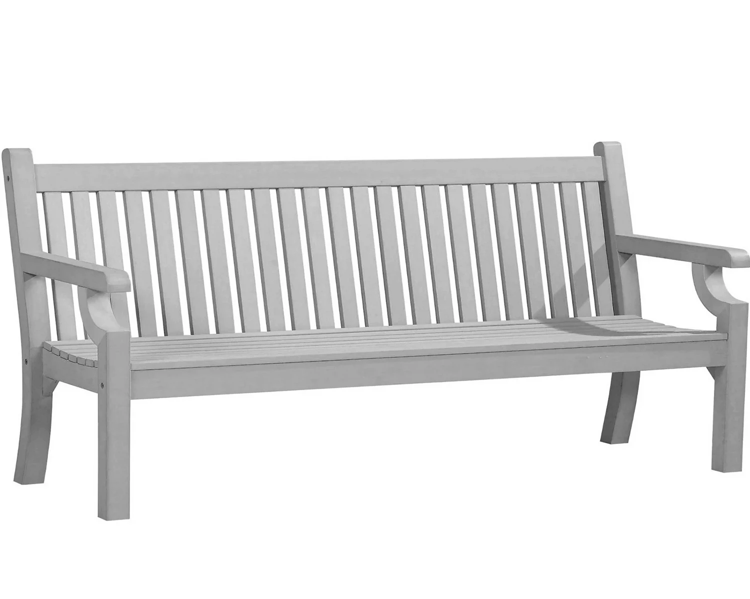Sandwick Winawood 4 Seater Wood Effect Garden Bench - Stone Grey 3 Sandwick Winawood 4 Seater Wood Effect Garden Bench - Stone Grey