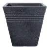Square Granite Effect Piazza Planter - 40 Cm -Growhaus Zone large granite square piazza planter plant pot 40 cm