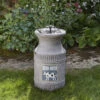 Milk Churn Solar Powered Water Feature -Growhaus Zone milk churn giant