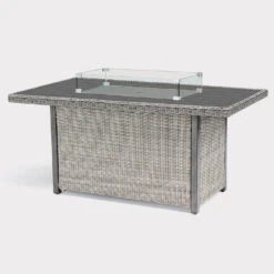 Kettler Palma Right Hand Corner Sofa With Fire Pit - Whitewash -Growhaus Zone palma fire pit table alu slat top ww1400