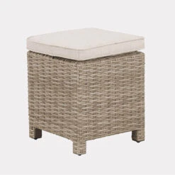 Kettler Palma Left Hand Corner Sofa With Fire Pit Table In Oyster And Stone -Growhaus Zone palma stool oyster1400 1