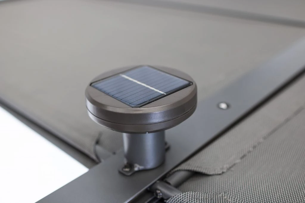 Kettler Deluxe 3 X 3.5m Aluminium Panalsol (with LED Solar Lights) 5 Kettler Deluxe 3 X 3.5m Aluminium Panalsol (with LED Solar Lights) - Image 3