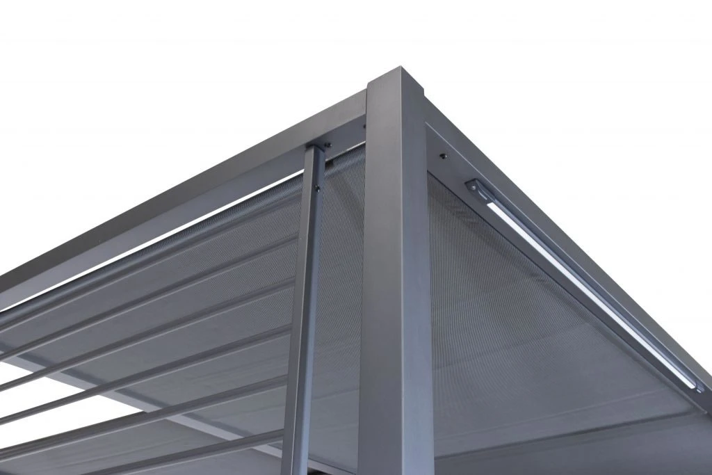 Kettler Deluxe 3 X 3.5m Aluminium Panalsol (with LED Solar Lights) 4 Kettler Deluxe 3 X 3.5m Aluminium Panalsol (with LED Solar Lights) - Image 2