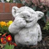 Nose Picker Gargoyle Stone Ornament - GG12 -Growhaus Zone picking nose gargoyle statue