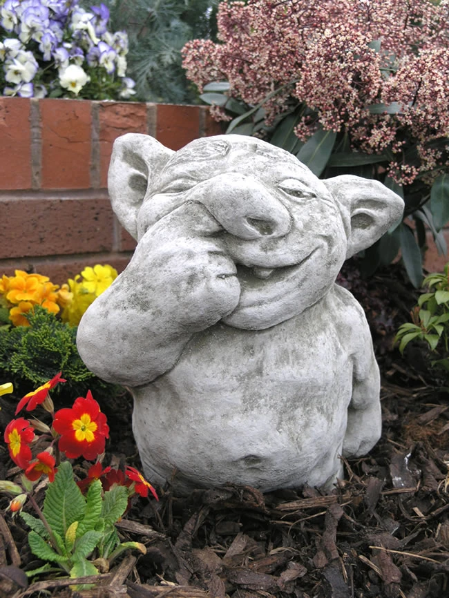 Nose Picker Gargoyle Stone Ornament - GG12 3 Nose Picker Gargoyle Stone Ornament - GG12