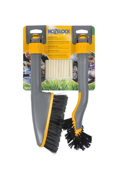 Hozelock Short Car Brush And Wheel Brush Twin Pack - 2624 3 Hozelock Short Car Brush And Wheel Brush Twin Pack - 2624